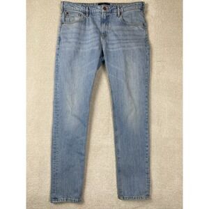 Scotch & Soda Amsterdam Blauw Skim Slim Jeans Men's‎ 34x32 Light Wash Stretch